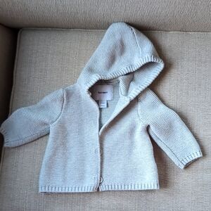 Light grey 100% Cotton Sweater 6-12 months in Excellent Condition